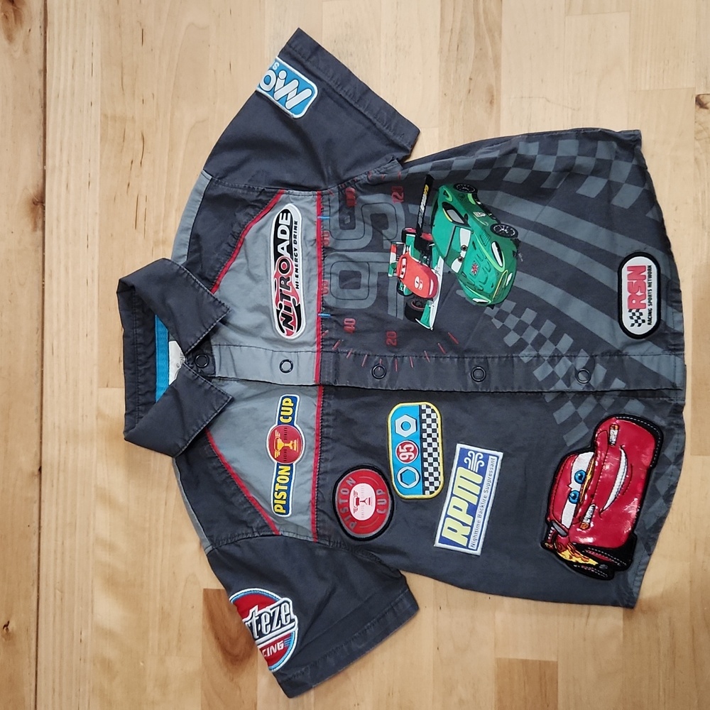 Disney Lightening McQueen Button Up